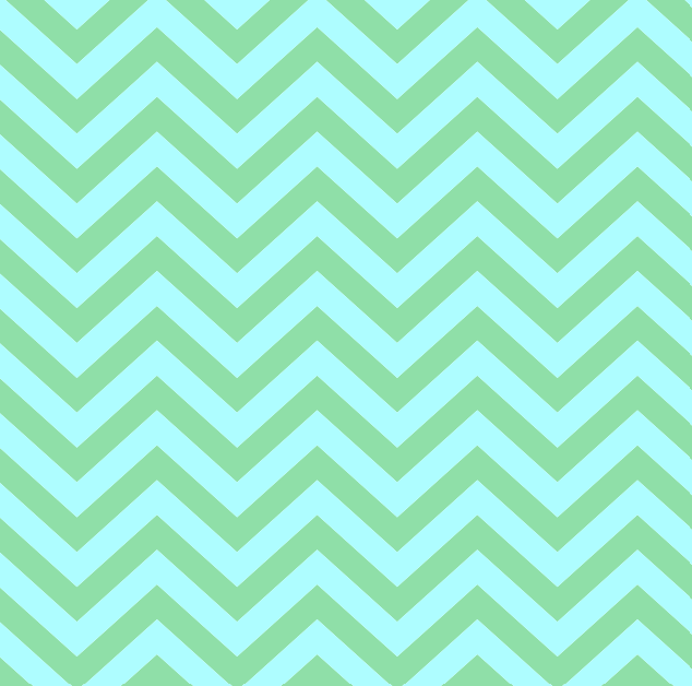 Mint Green Chevron Adjustable Bikini Tie Sides